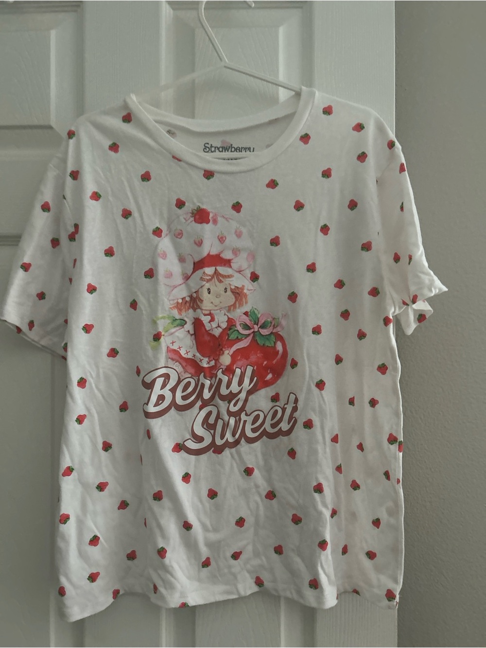 Strawberry Shortcake Berry Sweet White Graphic Tee